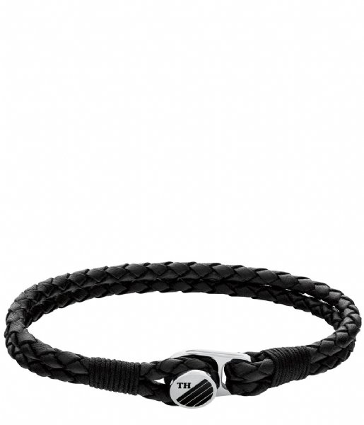 Tommy Hilfiger Bracelet Button Leather Bracelet Zwart (TJ2790197S)